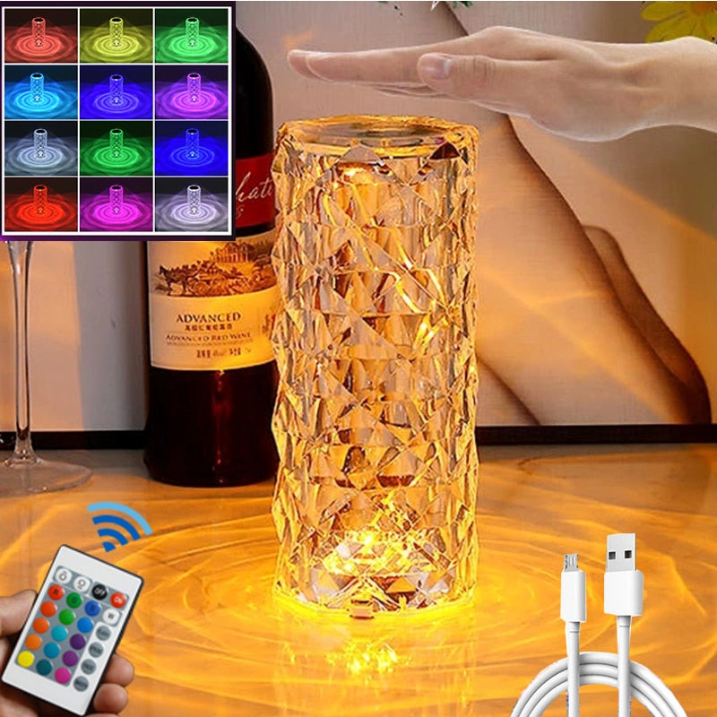 LED smart Kristall Tischlampe